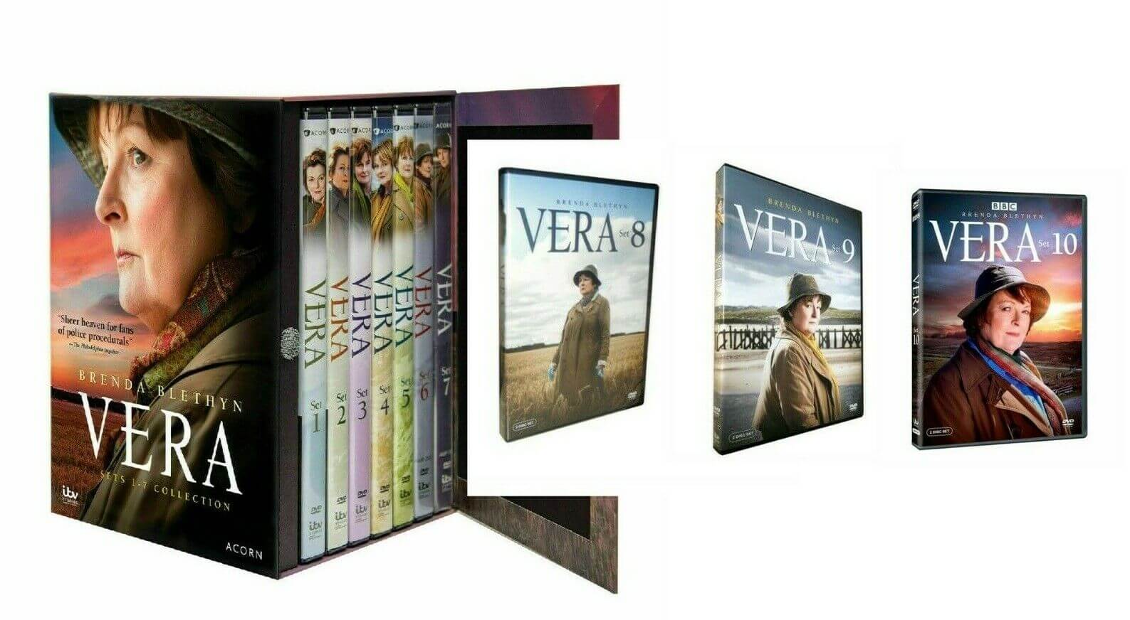 Vera Complete TV Series Seasons 1-10 1 2 3 4 5 6 7 8 9 10 DVD BOX SET ...